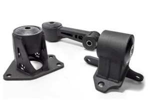 Honda FIT Engine Mount Kit - Innovative Mounts - Steel 75A Bushings - Black - `09-`13